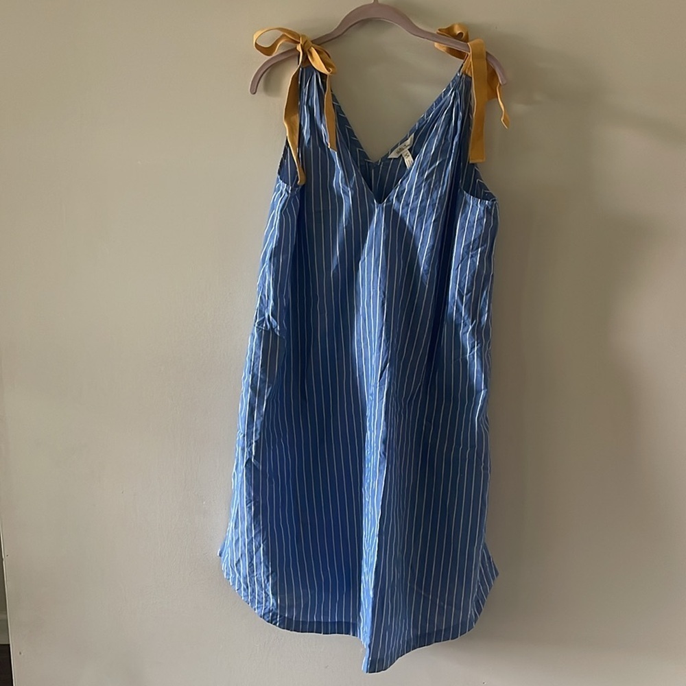 Matilda Jane Blue Chambray 100 % Cotton Dress SZ Small - Picture 3 of 7